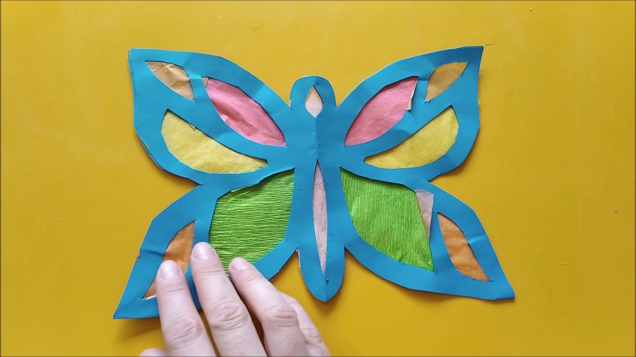 Witraż z bibuły