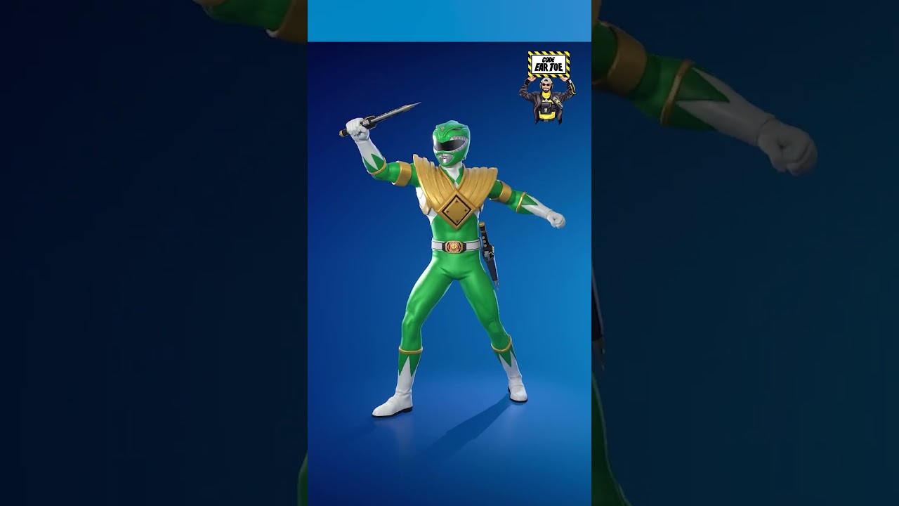 *NEW* GREEN & WHITE POWER RANGERS set gameplay in FORTNITE! (Chapter 6 Season 4 Battlepass)