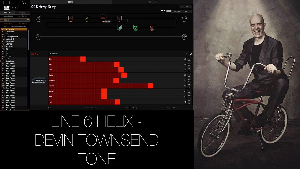Devin Townsend Tone - Line 6 Helix
