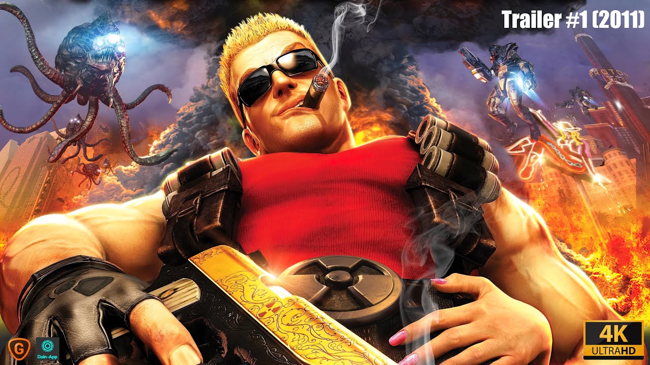 Duke Nukem Trailer 1 2011 (4K & 60FPS) Upscale Test