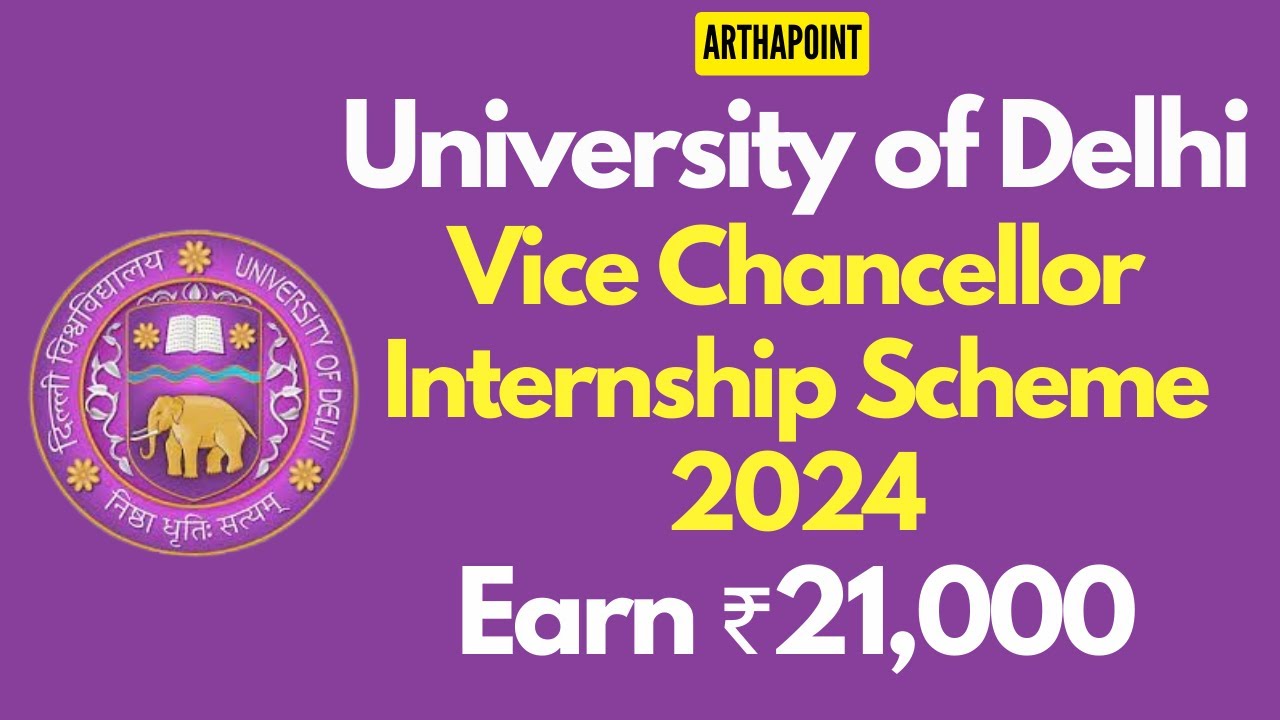 Delhi University Vice Chancellor Internship Scheme 2024 | CUET PG Economics Coaching