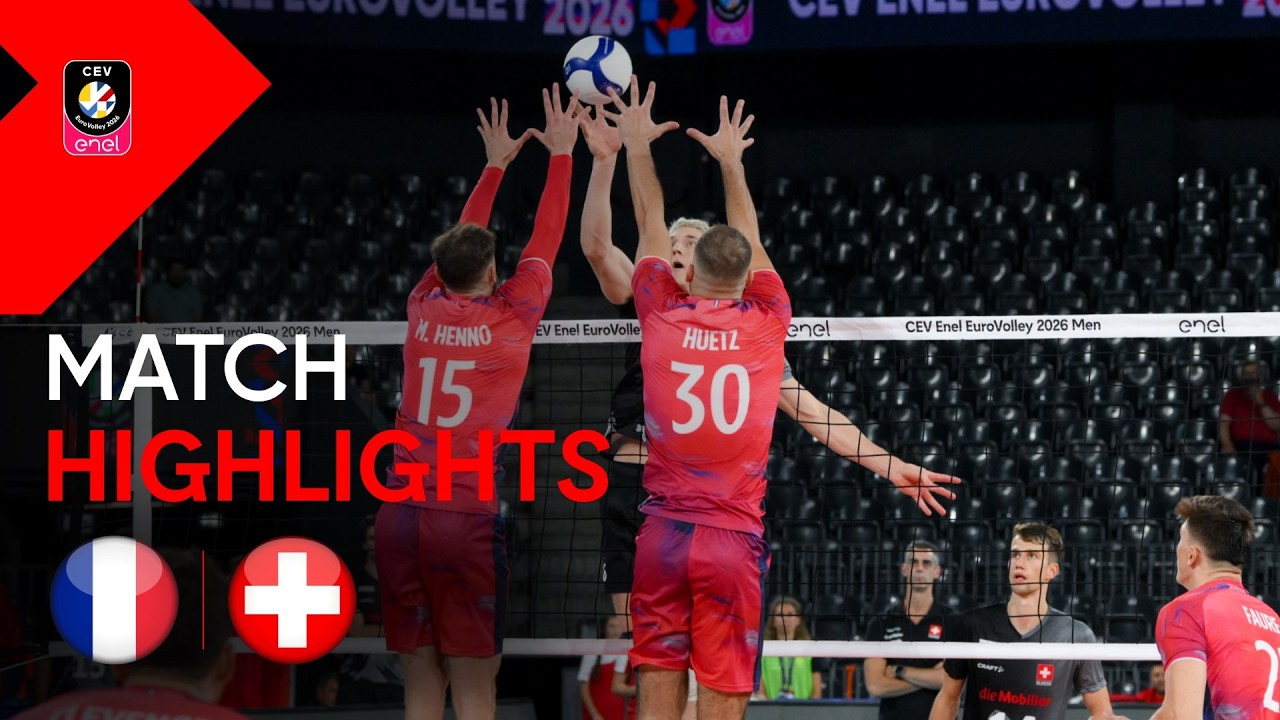 Highlights | France vs. Switzerland | CEV Enel EuroVolley 2026 | Men