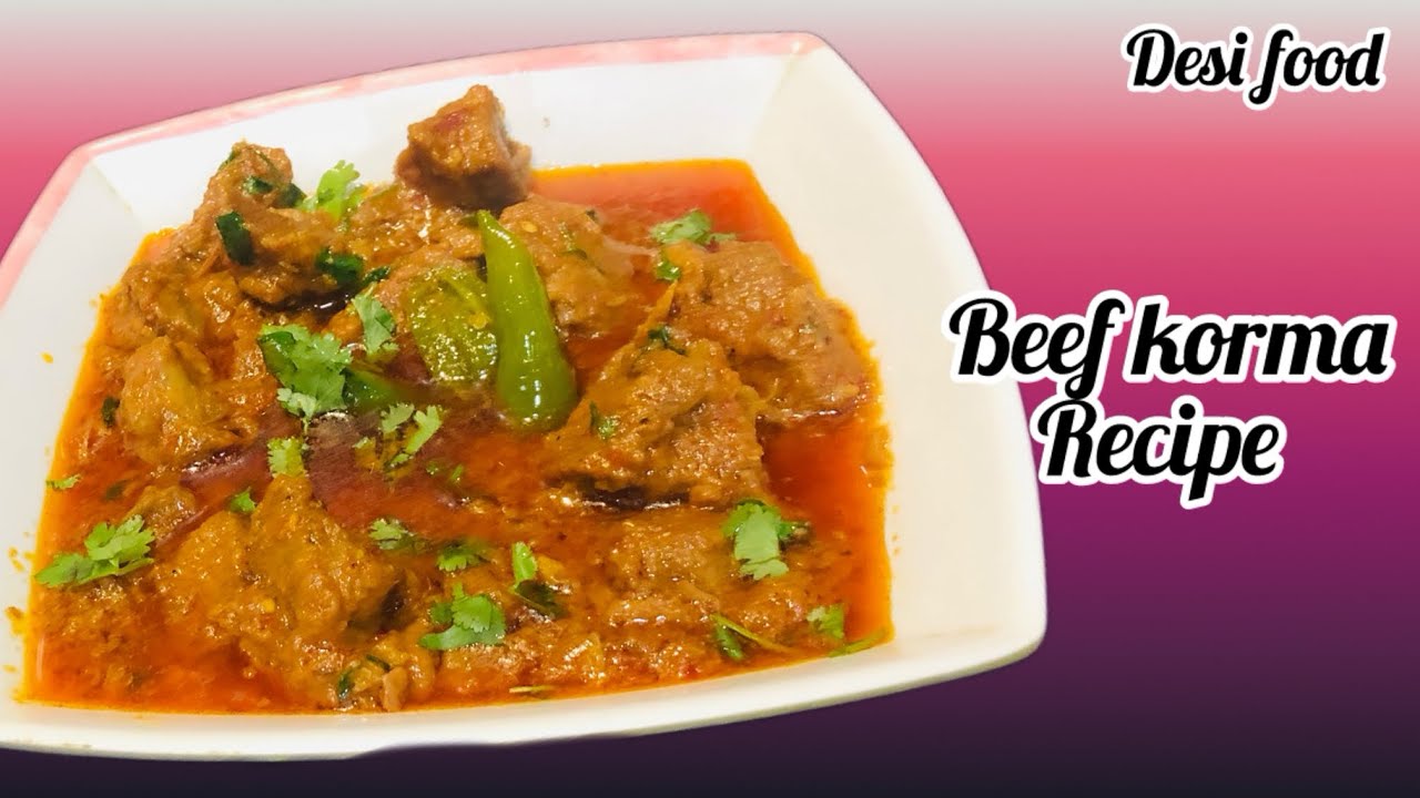 Beef korma recipe in Desi style #viralvideo #food #desifood #cooking 