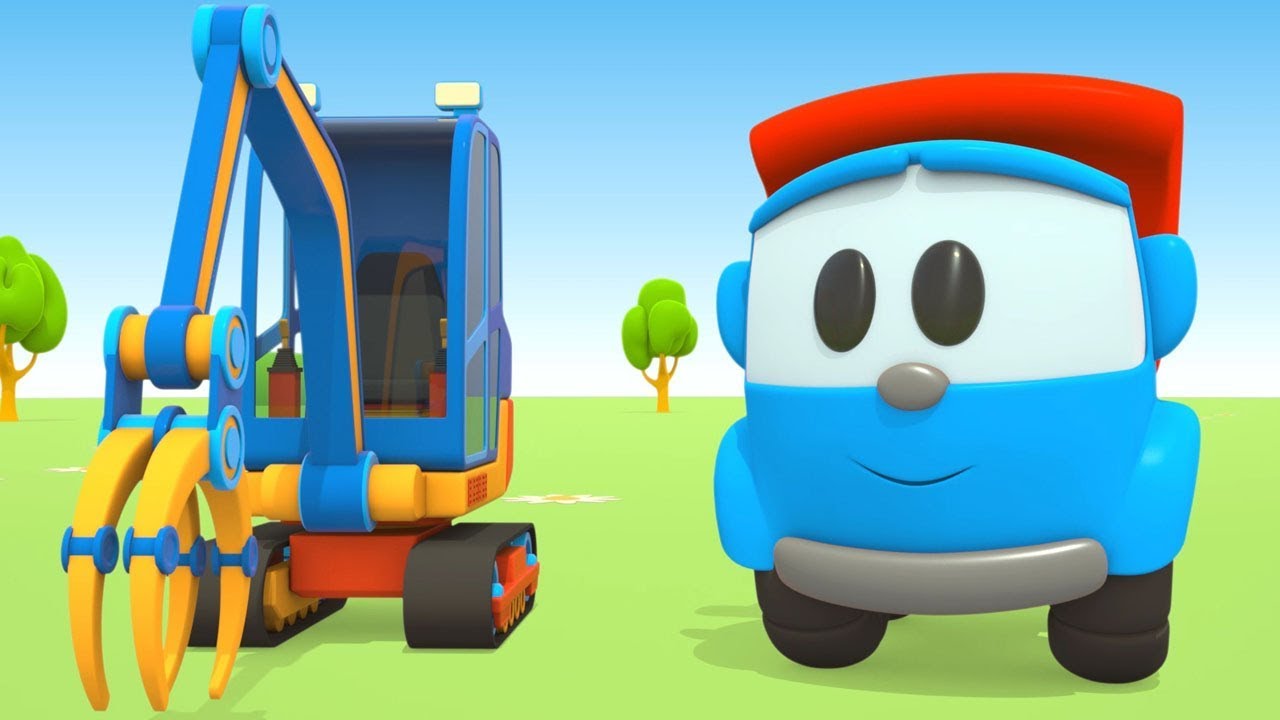🚗🚧🦺 Leo il camion curioso e la gru posa-tubi | Cartoni animati 💪✨👶