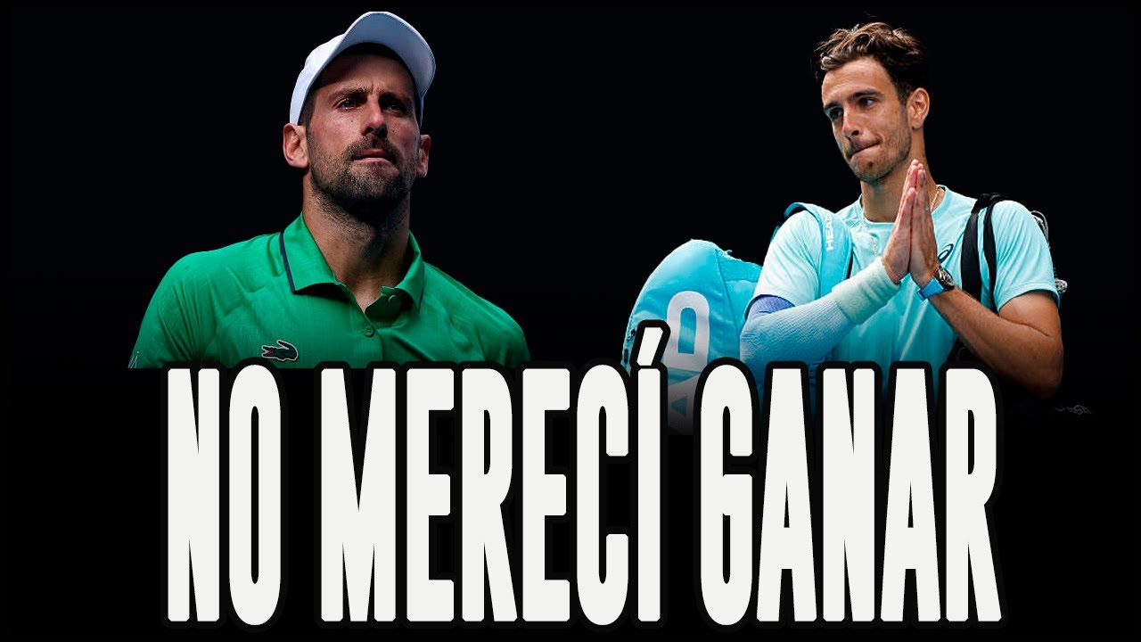 DJOKOVIC SINCERO TRAS VENCER A MUSETTI: "NO MERECÍ GANAR ESTE PARTIDO".