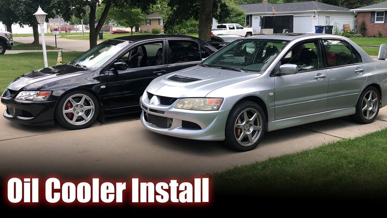 RUSTY EVO BUILD #14 - Oil Cooler Install - EVO 8 Rear Shocks