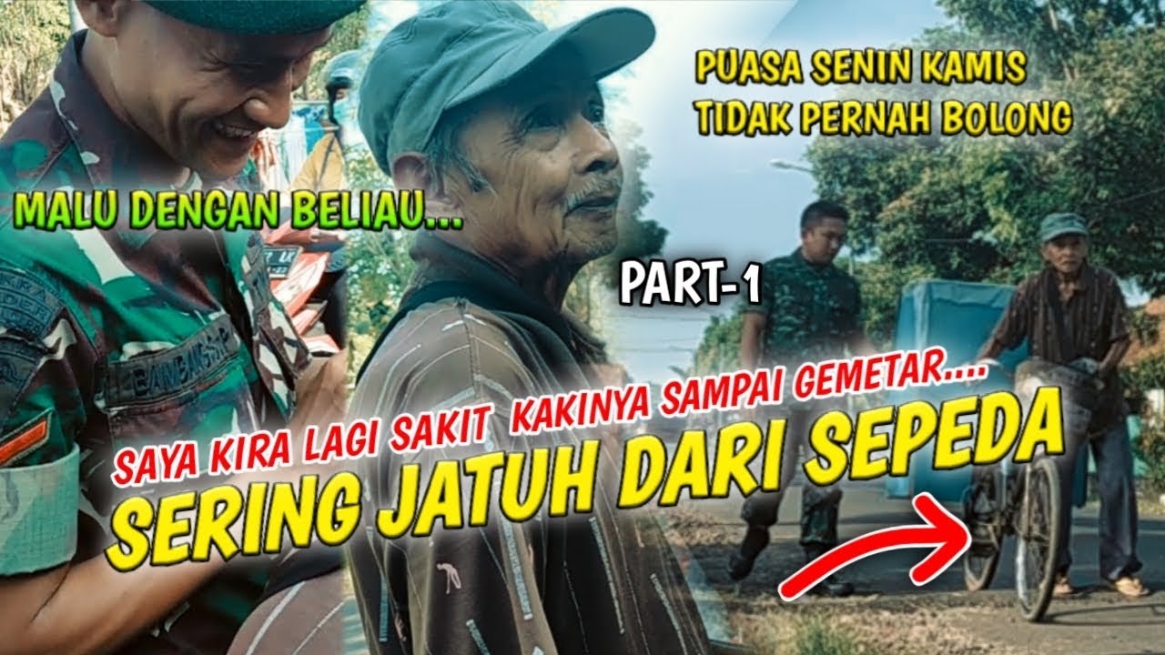 GEMETAR SAAT NGAYUH SEPEDA & TERNYATA KAKEK INI SELALU PUASA SUNAH SENIN KAMIS | KAMI MALU HATI
