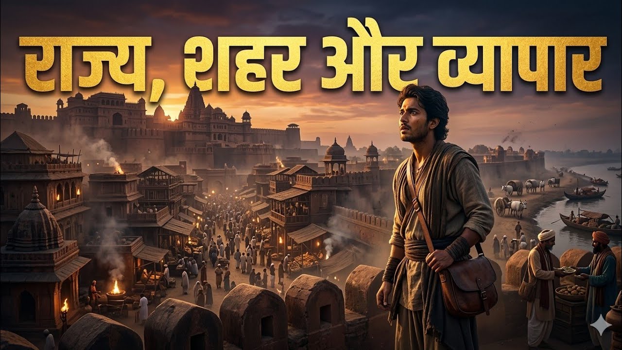 NCERT कक्षा 6 | अध्याय 8 – राज्य, शहर और व्यापार | हमारे अतीत–I | Class 6 History | EduTakenSchool