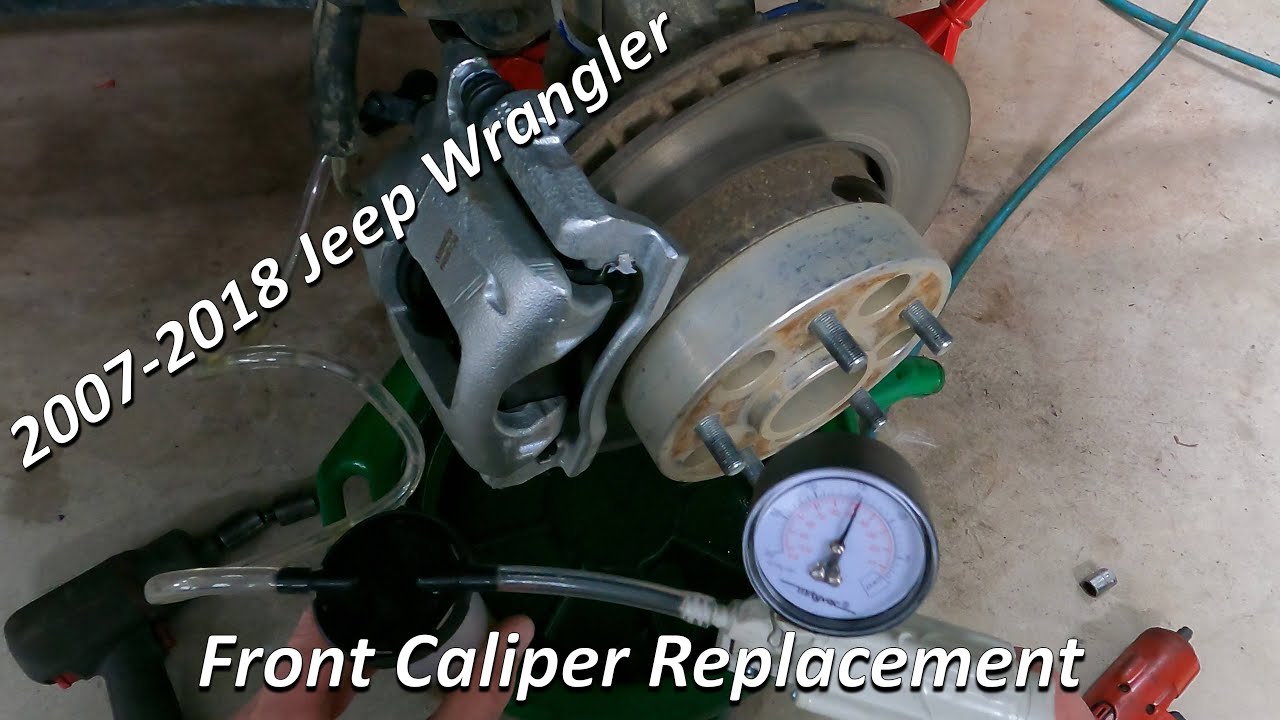 Jeep Wrangler JK JKU 2007-2018 Замена и прокачка переднего суппорта!