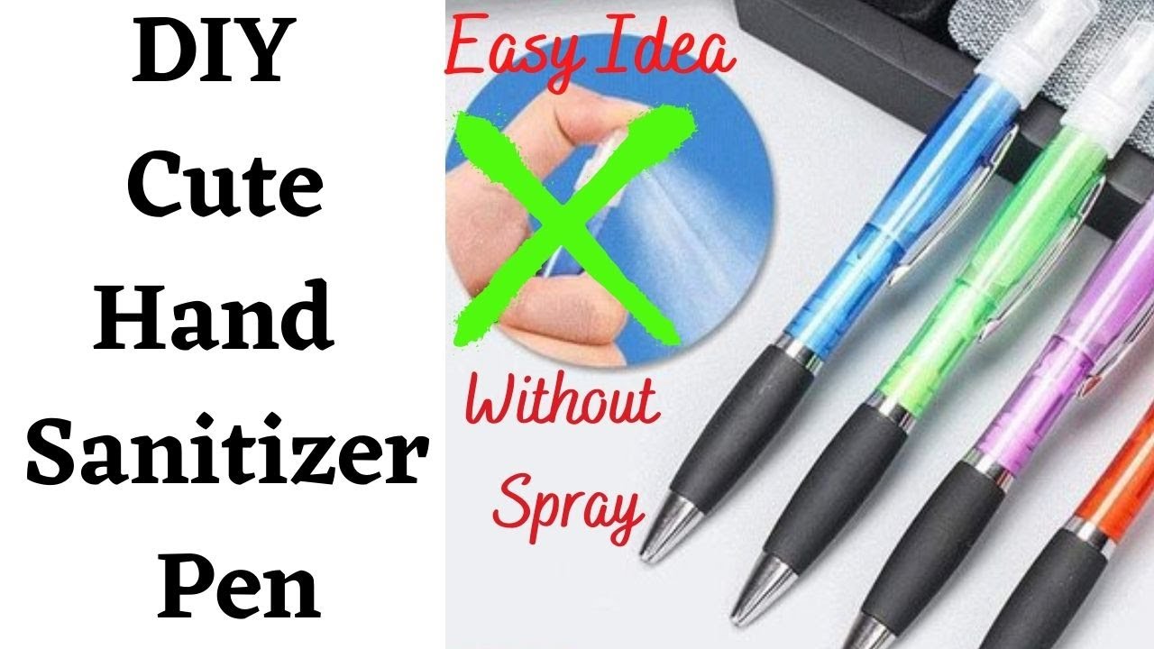 DIY Homemade Cute Hand Sanitizer Pen| School supplies DIY ideas | Paper Crafts| CrazeeCrafts