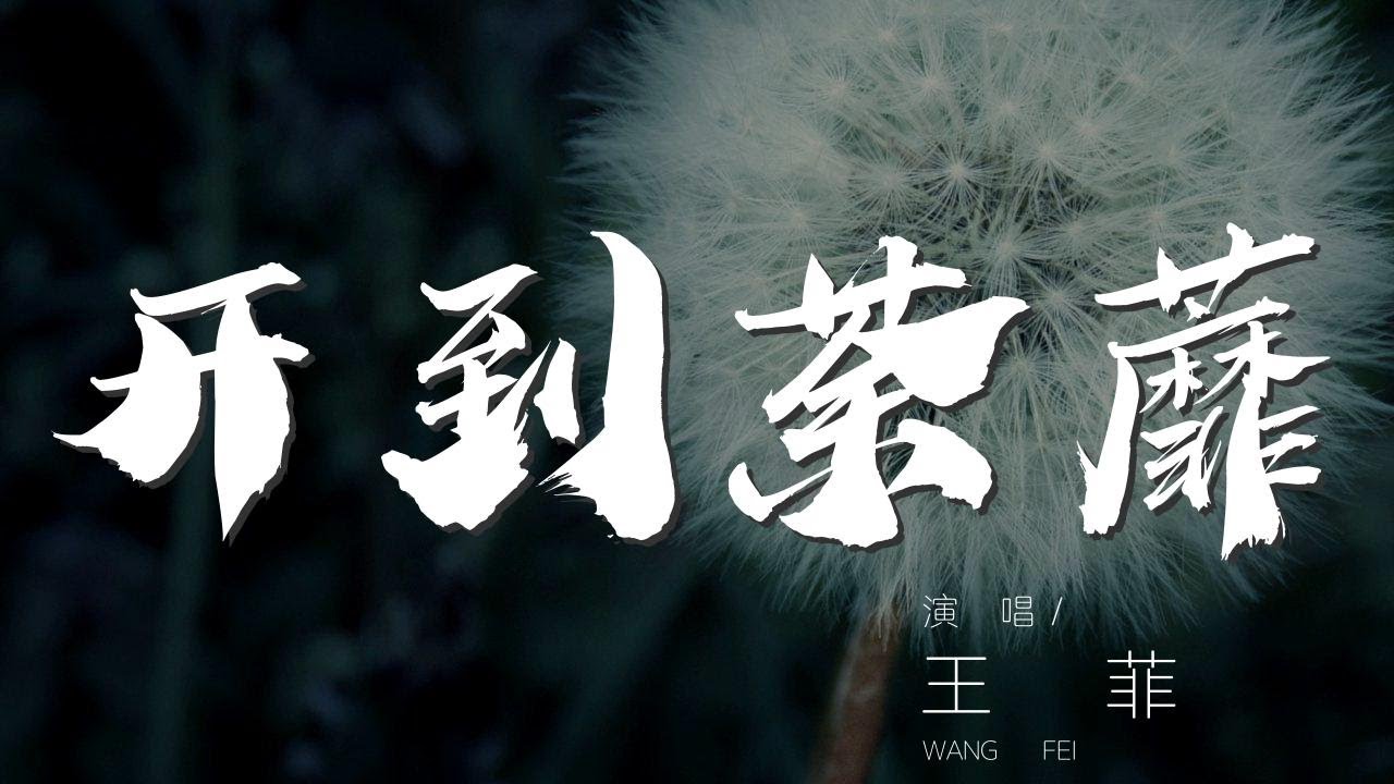 開到荼蘼 - 王菲『一個一個一個人 每隻螞蟻』【動態歌詞Lyrics】