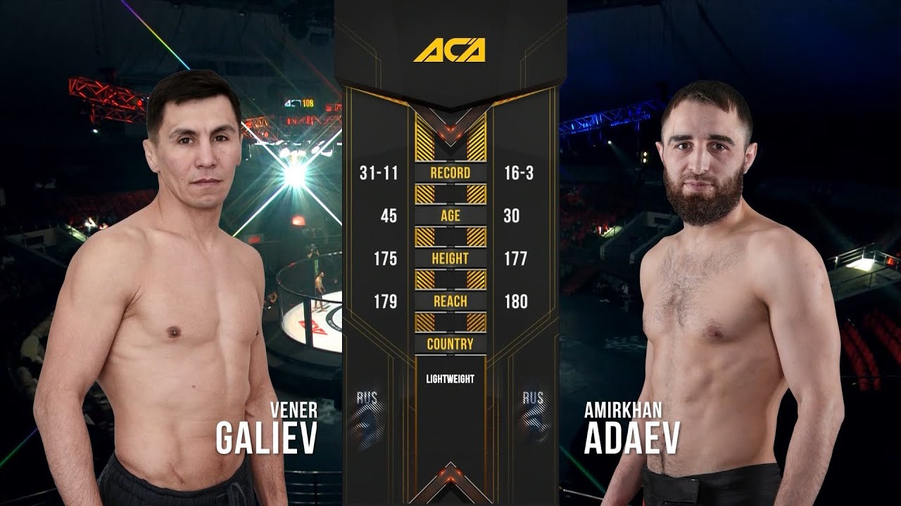 Венер Галиев vs. Амирхан Адаев | Vener Galiev vs. Amirkhan Adaev | ACA 108 - Grozny