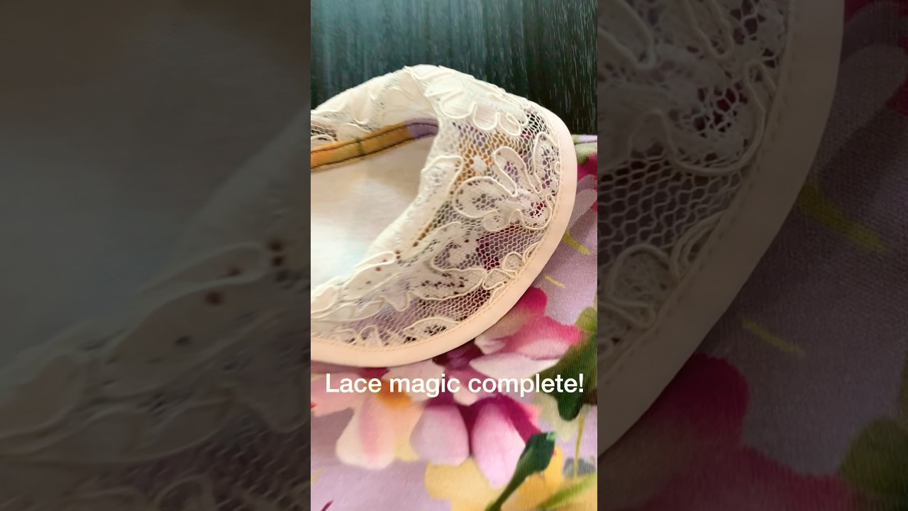How to Add a Romantic Lace Collar to Your Outfit- Easy sewing Guide #sewingtutorial #sewing #collar