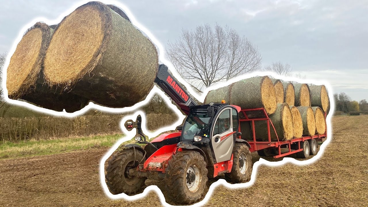 ЗАХВАТЫВАЙТЕ ТЮКИ С ПОДСТИЛКОЙ С ПОМОЩЬЮ МАШИНЫ MANITOU!