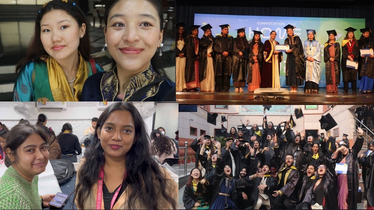 Convocation day 🎓#graduation #ladakhivloger #fashiondesign #collegelife 
