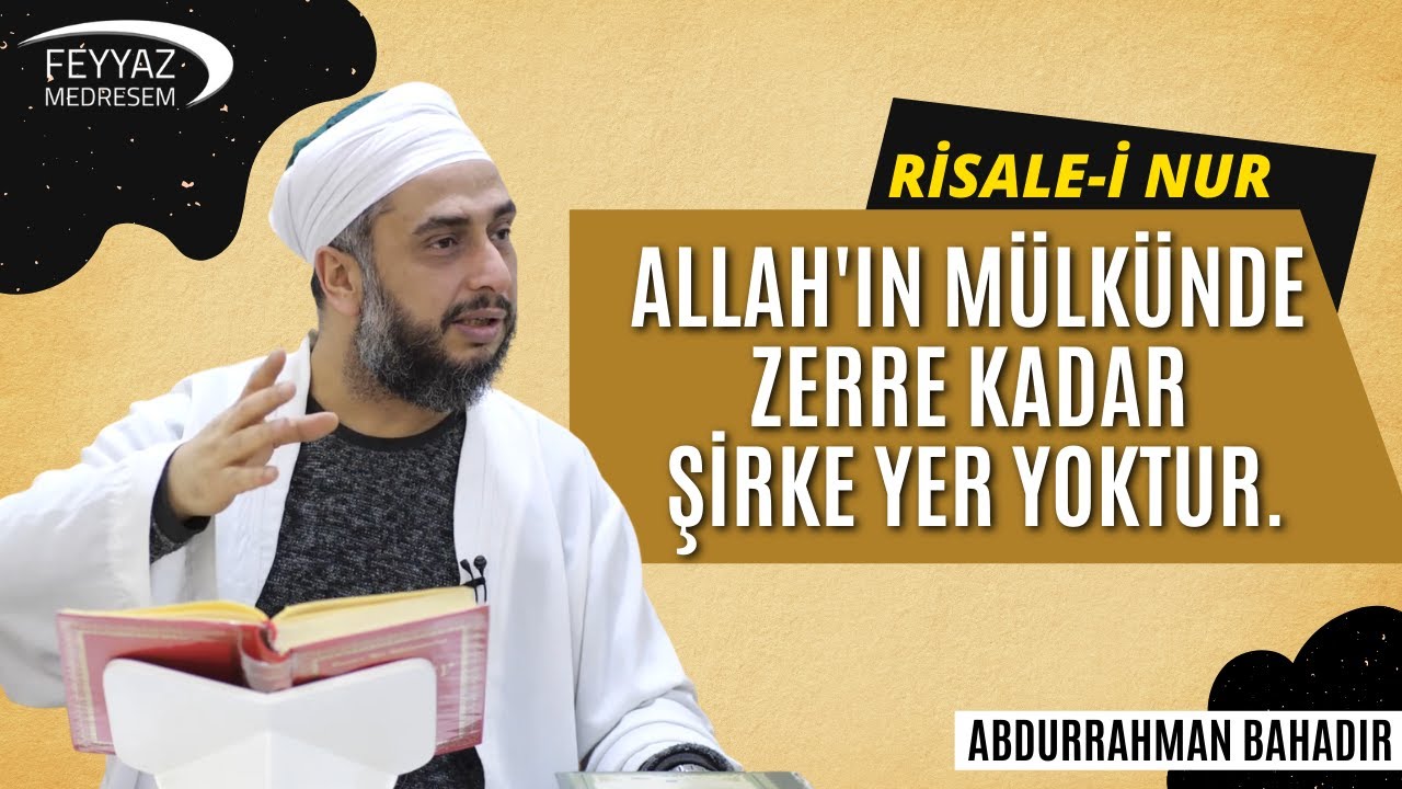 Allah'ın mülkünde zerre kadar şirke yer yoktur.