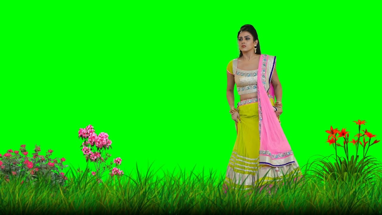 3D Cinematic Nature Green Screen Status Video Background || flower background green screen video
