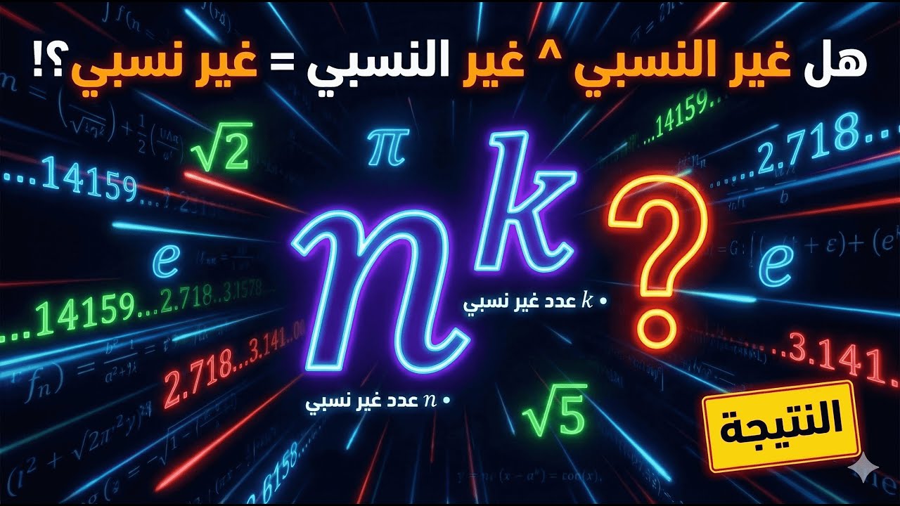 هل يمكن لـ (غير نسبي) أس (غير نسبي) أن يساوي عدداً نسبياً؟ اثباتات رياضية 3