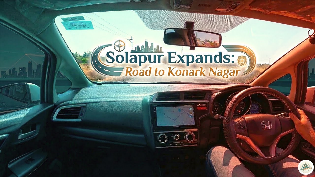 Solapur Expands:Road to Konark Nagar |🚦POV | Honda 4K | India | ASMR Drive | Solapur | @LifeUrbanist