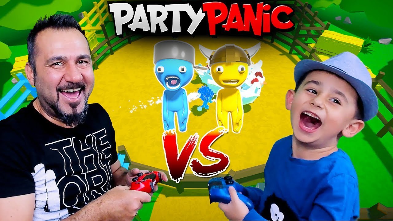 BİRBİRİMİZE RAKİP OLDUK! BABA VS ÇOCUK PARTY PANIC OYNUYORUZ!