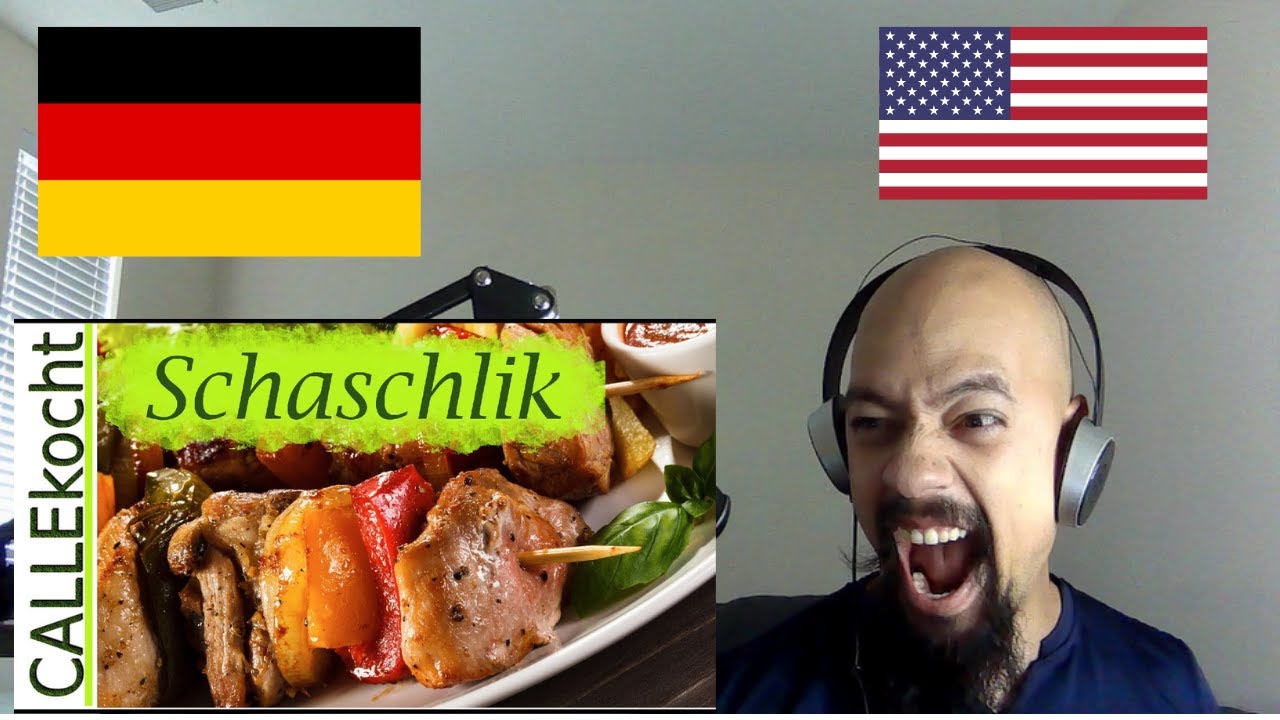 American Reacts To Make your own juicy shashlik | German Video