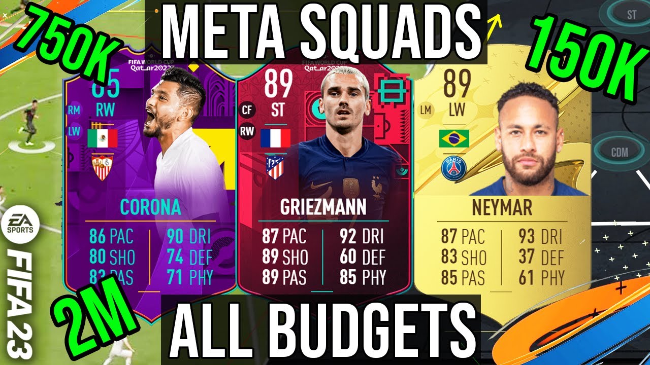 FIFA 23 - Best META TEAM For Rank 1 / Elite Division - All Budgets 500k / 750k / 1.5M / 2 Million