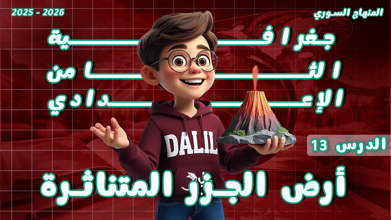 أرض الجزر المتناثرة | مادة الجغرافيا الصف الثامن الإعدادي الدرس 13 المنهاج السوري الجديد