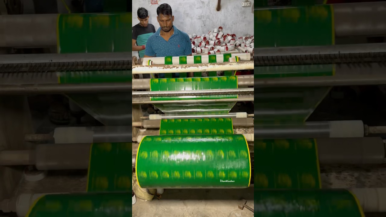 Printed Tape Factory Making #viral #reels #shorts #trending #tapemaking #delhi
