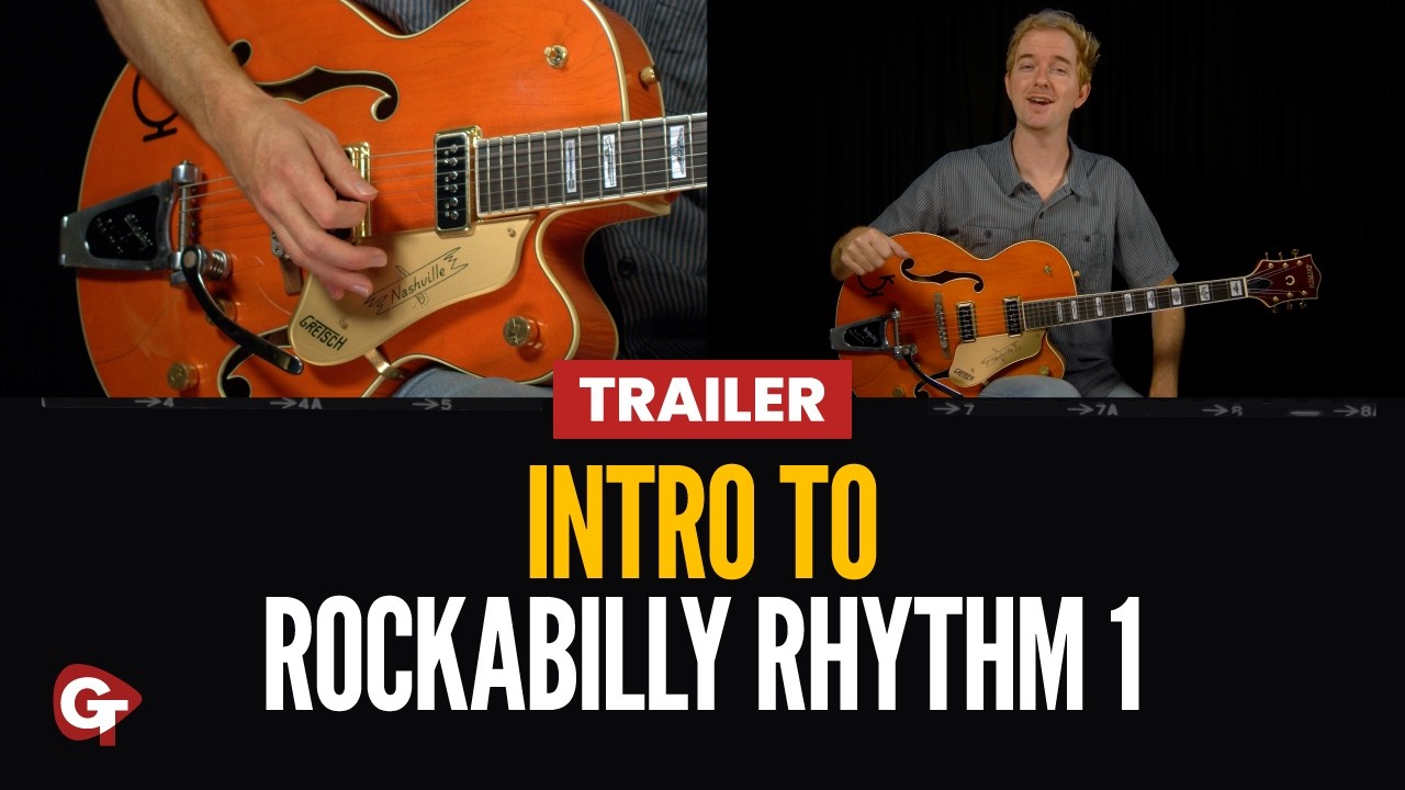Intro To Rockabilly Rhythm 1 (Trailer) #rockabilly #guitarlessons @BarrettWilson