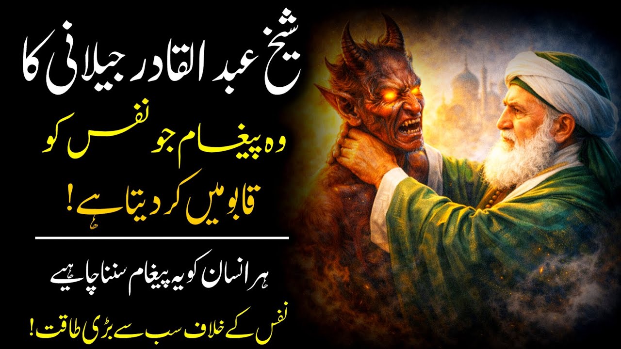 Sheikh Abdul Qadir Jilani Ka Wo Paighaam Jo Nafs Ko Hila Deta Hai | Har Insan Ko Sun’na Chahiye