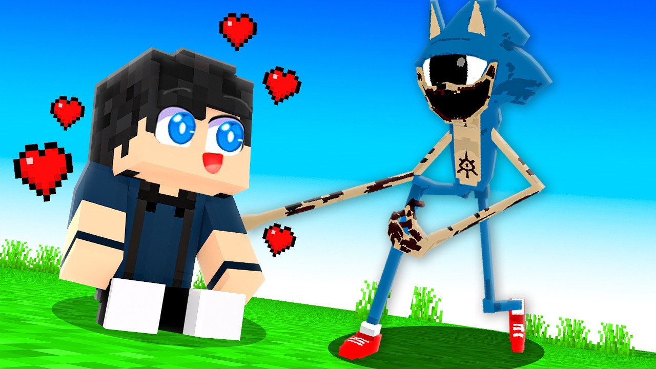 Fui ADOTADO pelo SONIC EYX no Minecraft