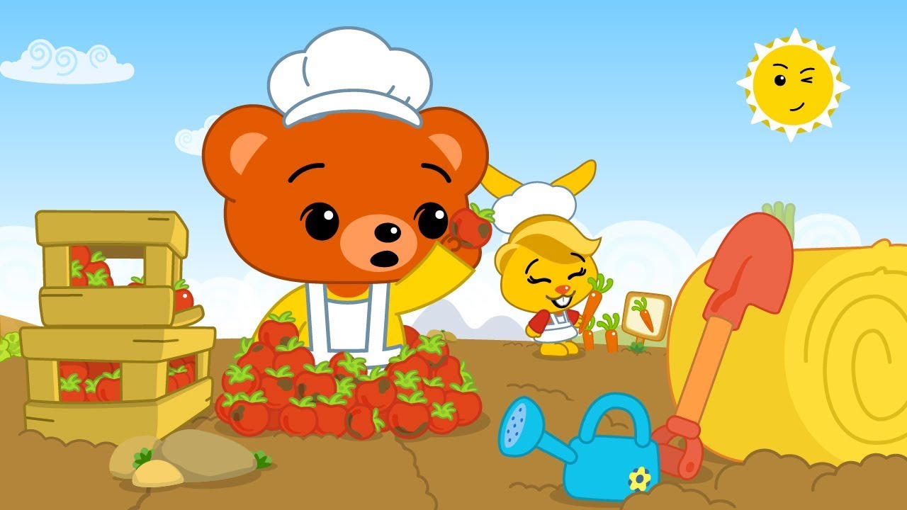 Veggie Pizza ♫ Kids Songs & Learning Cartoons ♫ Plim Plim - The Kindness Hero