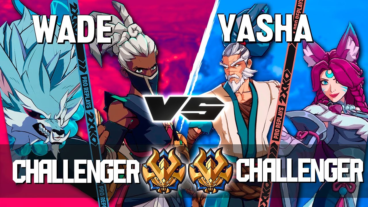 2XKO ▰ WADE (Ekko-Warwick) vs YASHA (Yasuo-Ahri) ▰ 2XKO Pro level replays