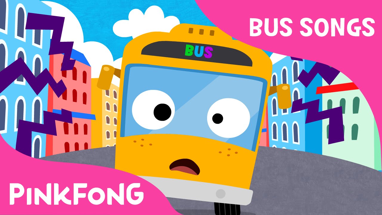 The Wheels on the Yellow City Bus | Bus Songs | Car Songs | PINKFONG Songs