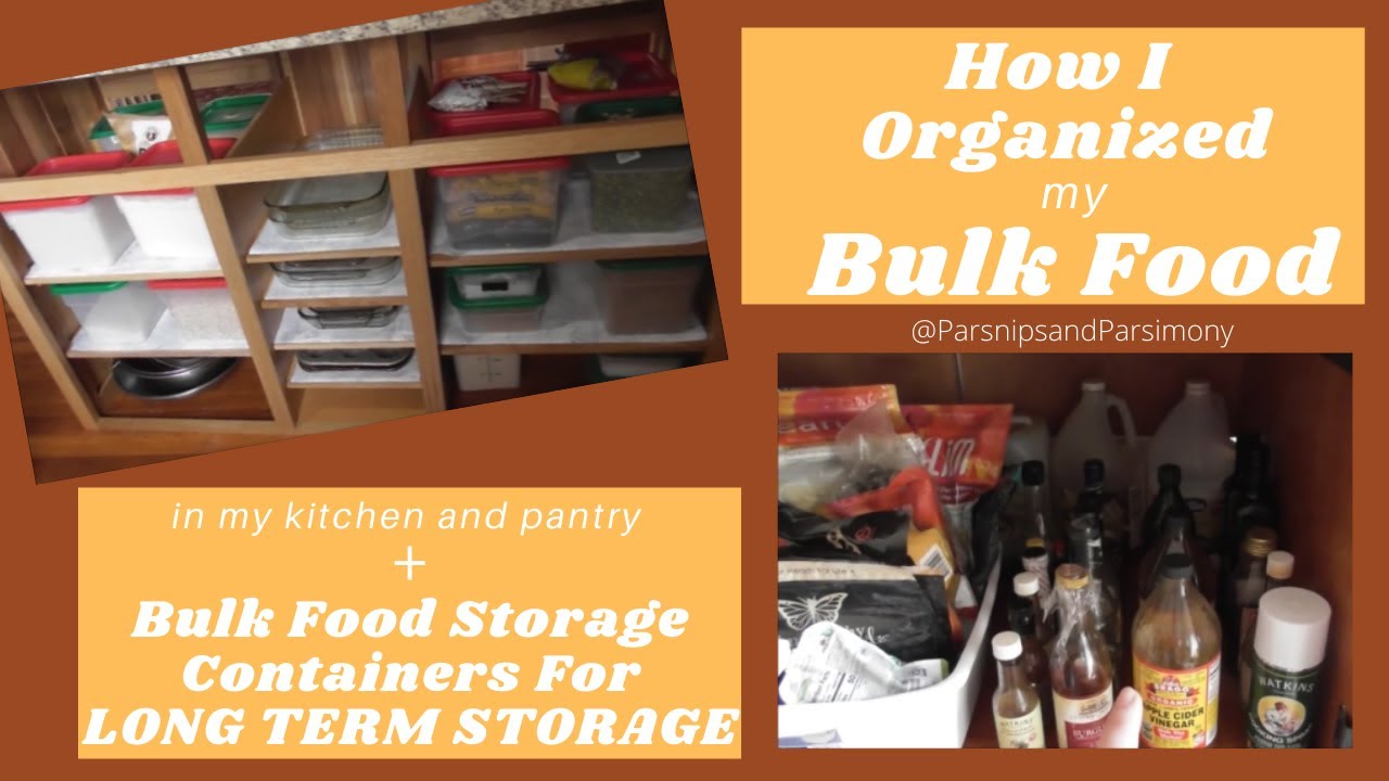 BULK FOOD Storage Containers for LONG TERM STORAGE | Organizing My Island & Pantry