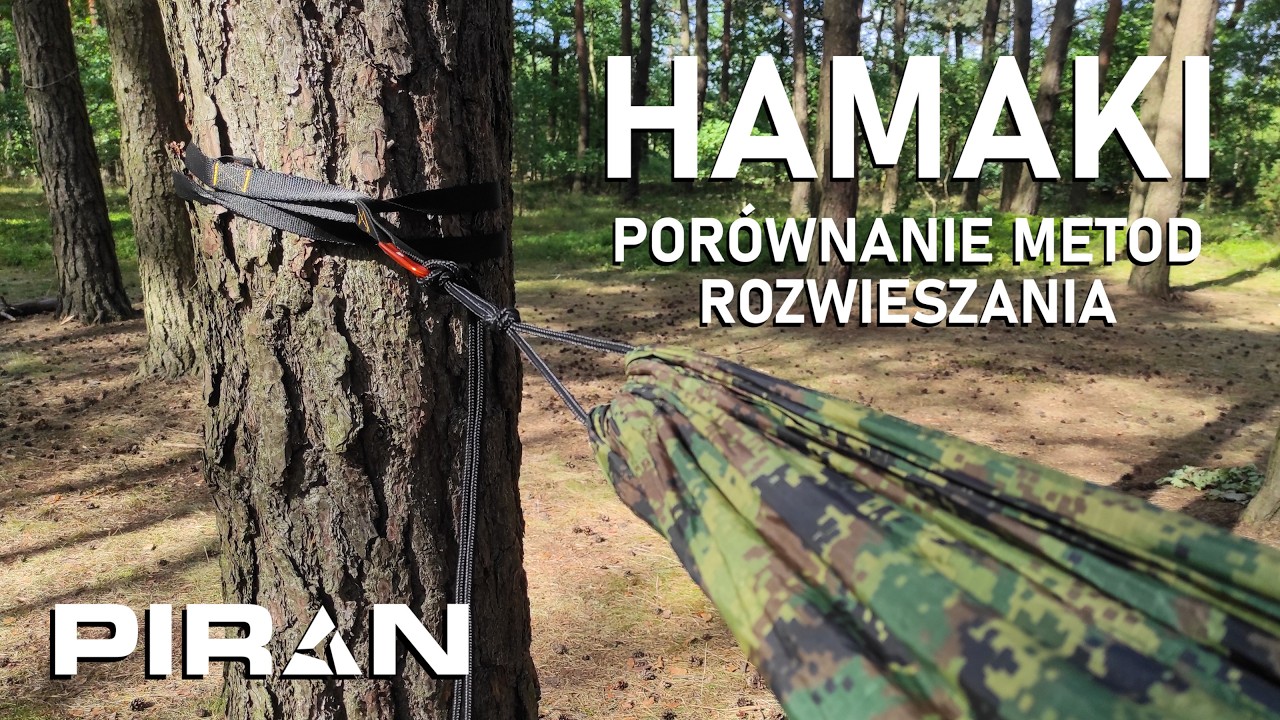 Jak zamocować hamak? Jakie akcesoria wybrać? - Przegląd podstawowych opcji do leśnego hamakowania!