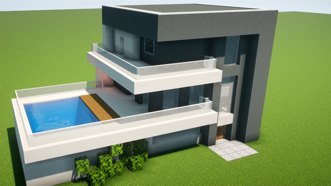 Minecraft Tutorial - Casa Moderna Fácil de Fazer