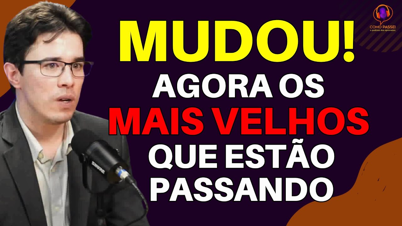 É uma tendência os mais velhos passarem em concursos públicos