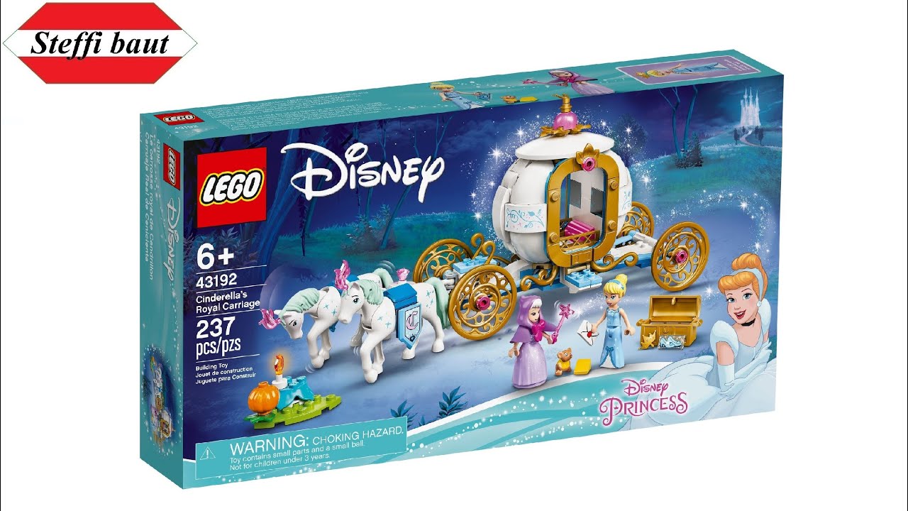 LEGO Disney 43192 Cinderella's Royal Carriage unboxing & build