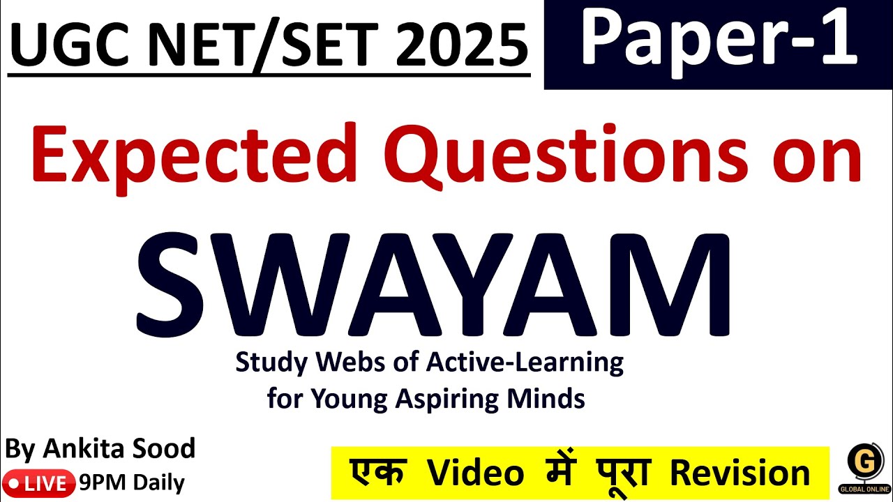 Top 10 MCQs on SWAYAM Portal | Teaching Aptitude Important PYQs | UGC NET June 2025 Paper 1