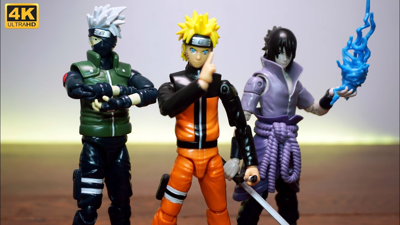Распаковка: Bandai Anime Heroes Naruto Shippuden Wave 1 (Наруто, Какаши и Саске)