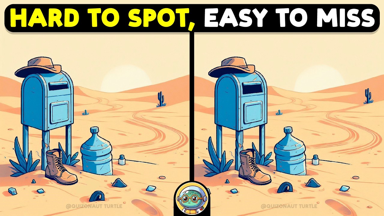 🐢🧩 Spot 3 Differences | Fun, Fast & Tricky! Ready to Play? 🧩🐢 | Quizonaut Turtle
