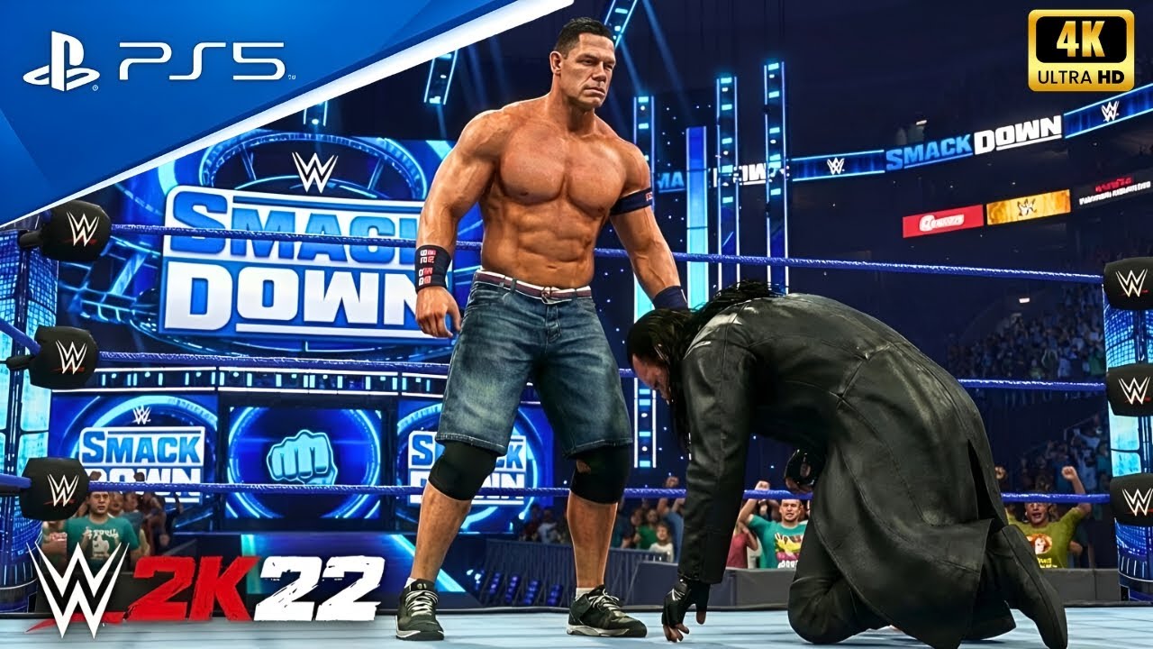 WWE 2K22 – Джон Сина против Андертейкера | Матч за титул чемпиона США | PS5 Pro