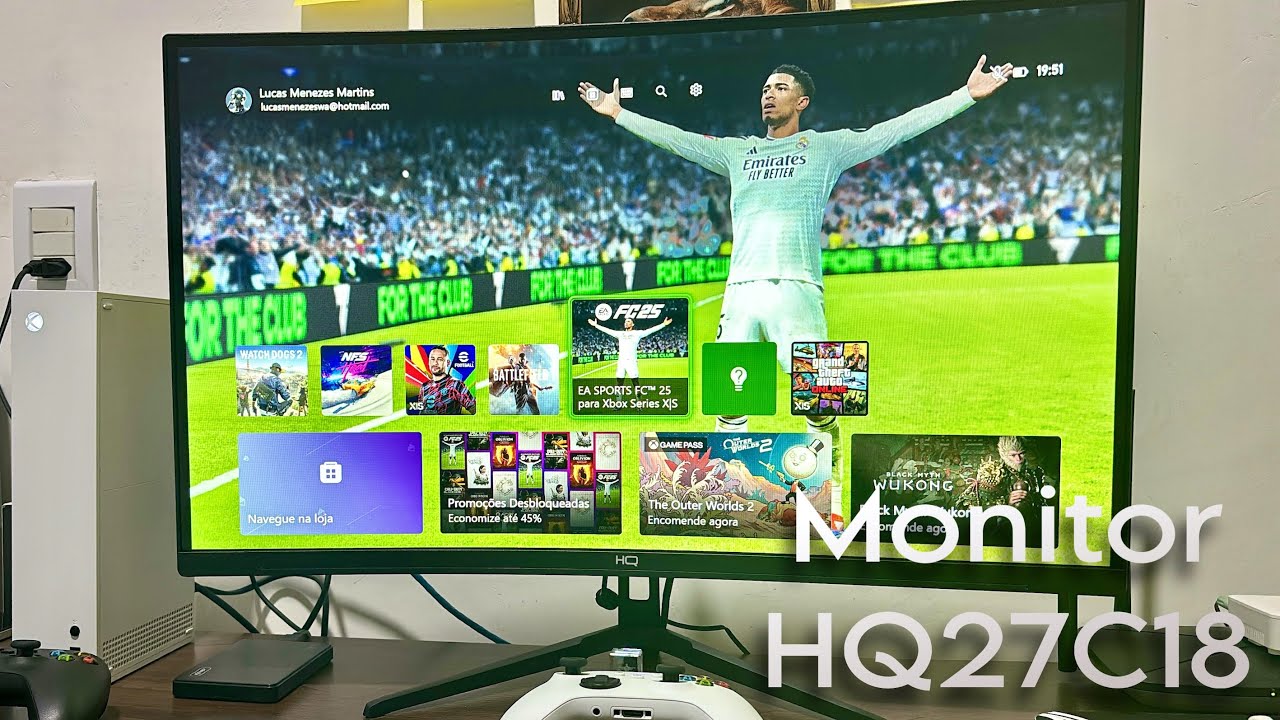 Monitor HQ 27 Polegadas Curvo - HQ27C18