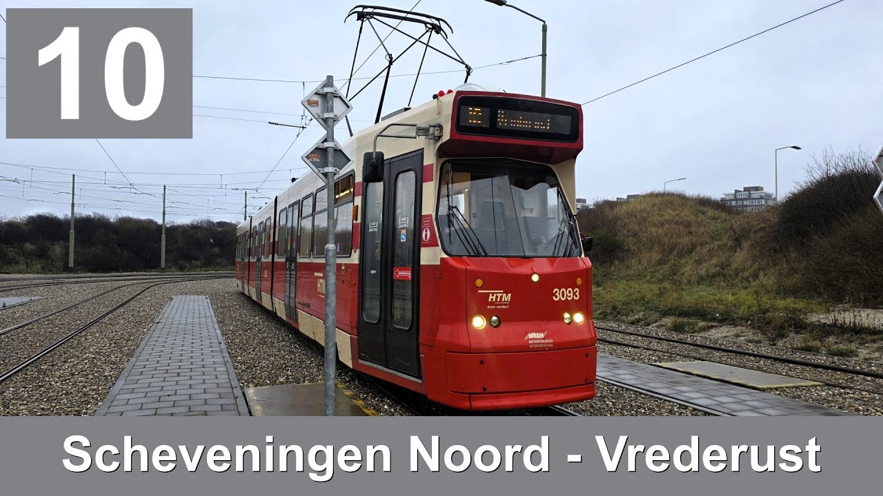HTM lijn 10: Scheveningen Noord - Vrederust | HTM 3093 | 2026