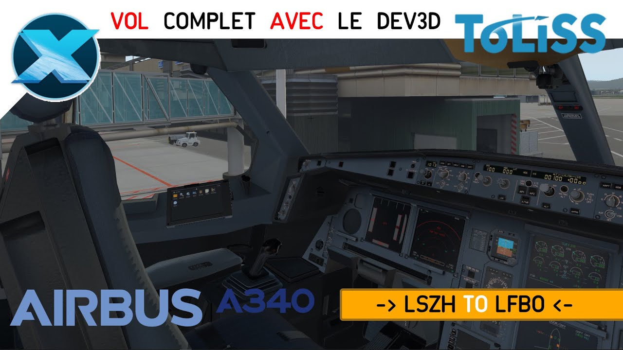X-PLANE 11  - LSZH / LFBO - Smartcopilot ToliSS  A346