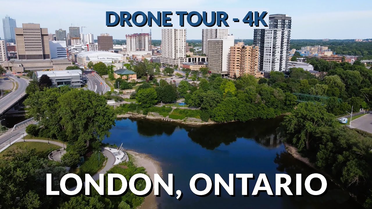 London, Ontario Aerial Delight in 4K | DJI Mini 2 Skyline Adventure 🌇🚁