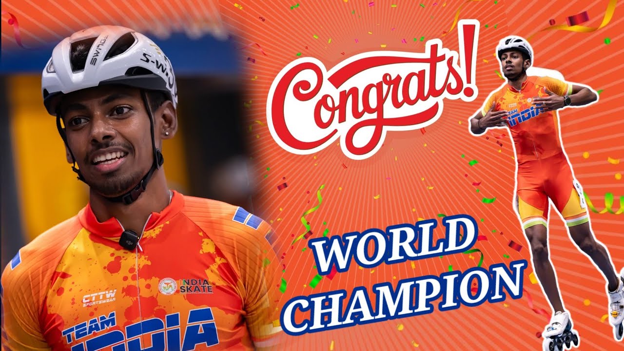 🇮🇳 Anand Kumar Creates History | India’s First Senior World Champion in Speed Skating 1000 m 🥇