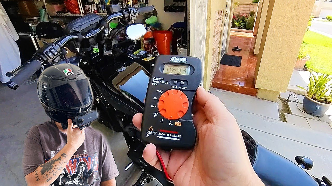 Harley Sportster 48 Battery and Regulator Test using Multimeter