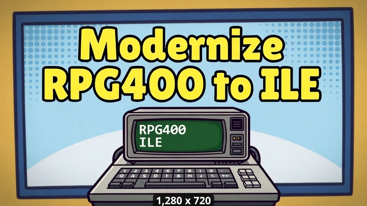 Modernize AS400 RPG to IBM i RPGLE - Introduction